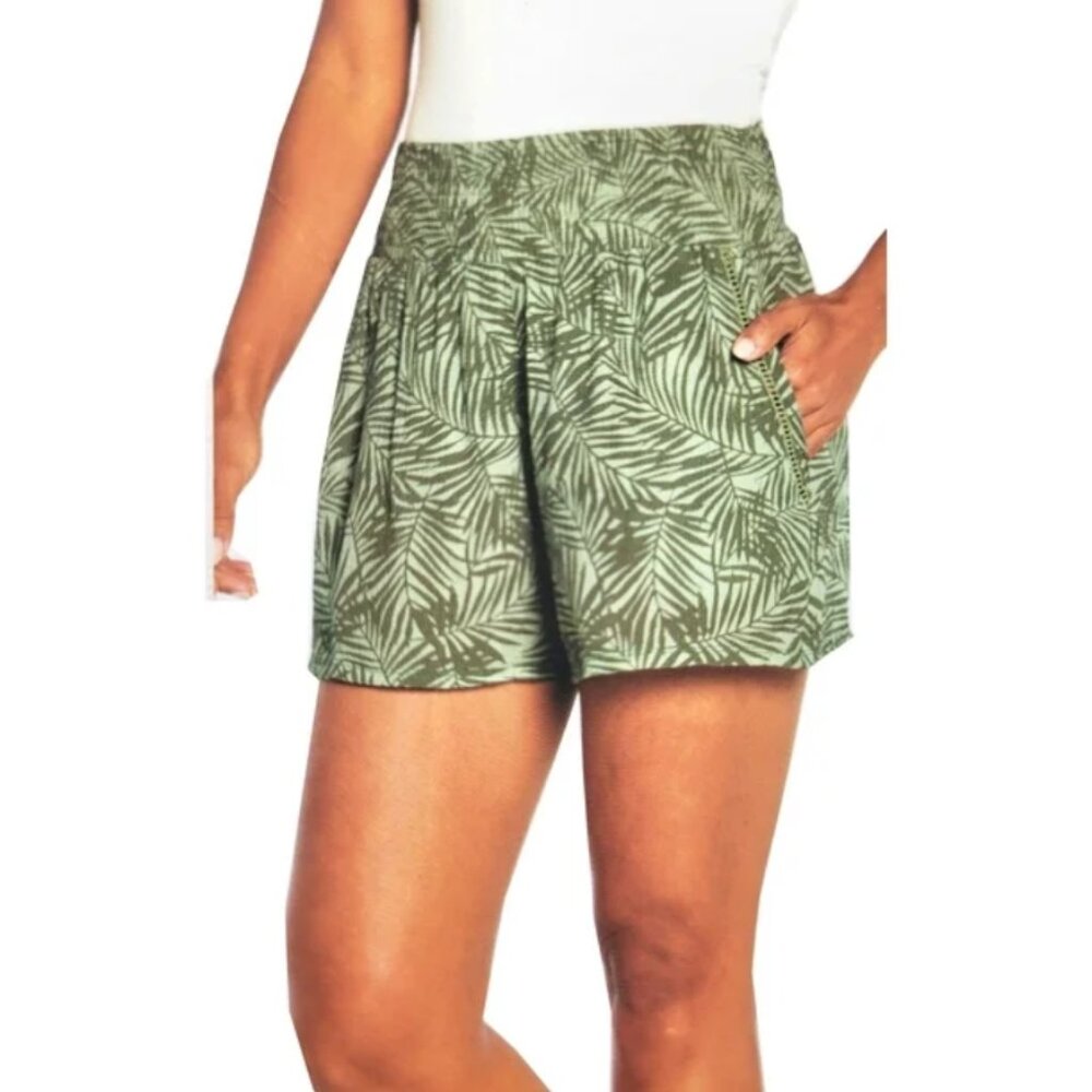 Three Dots | Flowy Tropical Shorts | Size XL